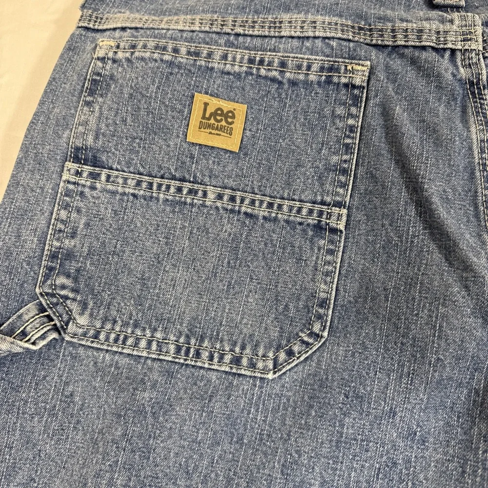 JEANS CARPENTER (2) Lee Mens  38 x 32‎ Blue Vintage 90s 100% Cotton Medium Wash